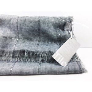 Tilo Oversized Twilight Sheer Sequined Gray Scarf NWT